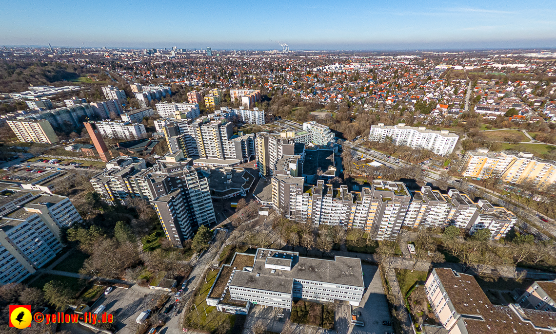 07.02.2023 - Luftbilder vom Marx-Zentrum und Umgebung in Neuperlache